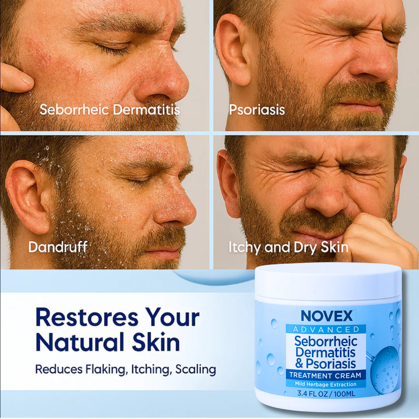 NovexDerm™ 2x(Creams) + 1x(Brush&Comb)